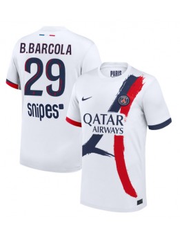 Paris Saint-Germain Bradley Barcola #29 Replika Borta Kläder 2025-26 Kortärmad